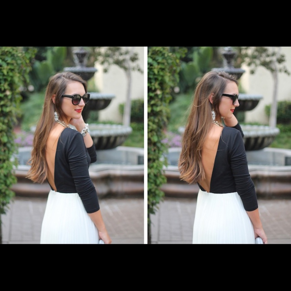 KNT maxi open back dress